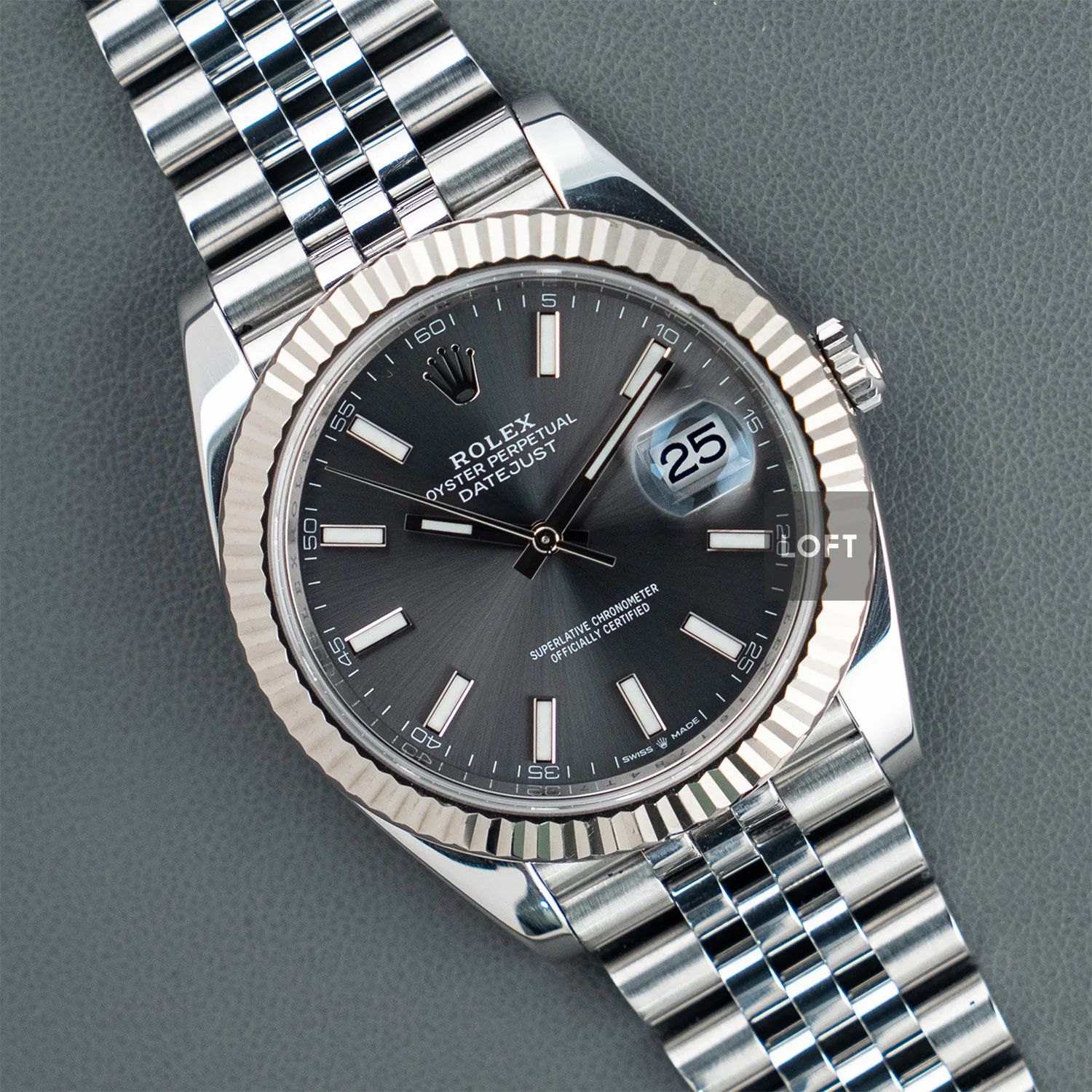 Rolex Oyster Perpetual Datejust Grey Dial