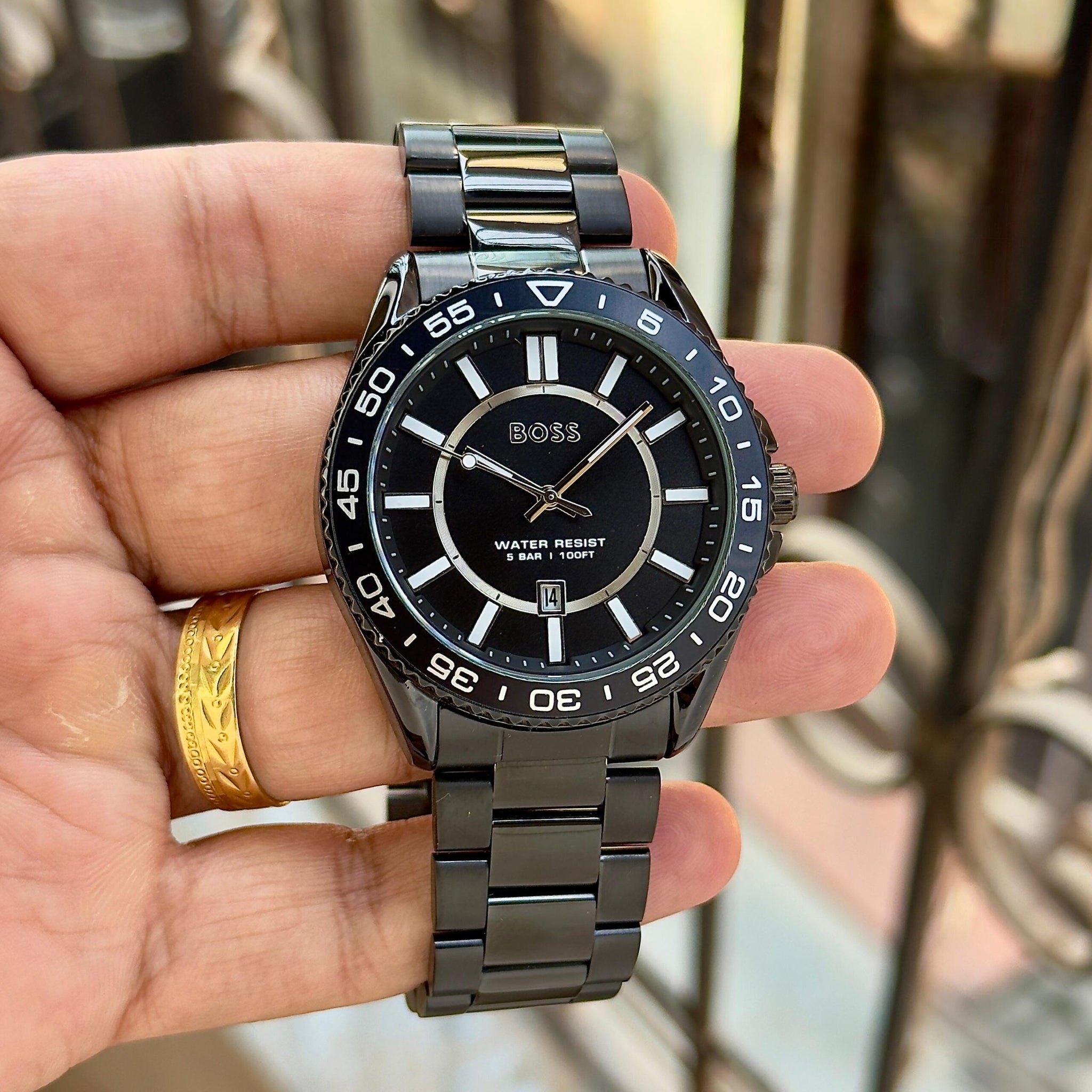Boss Runner 3H Jet Black Dial