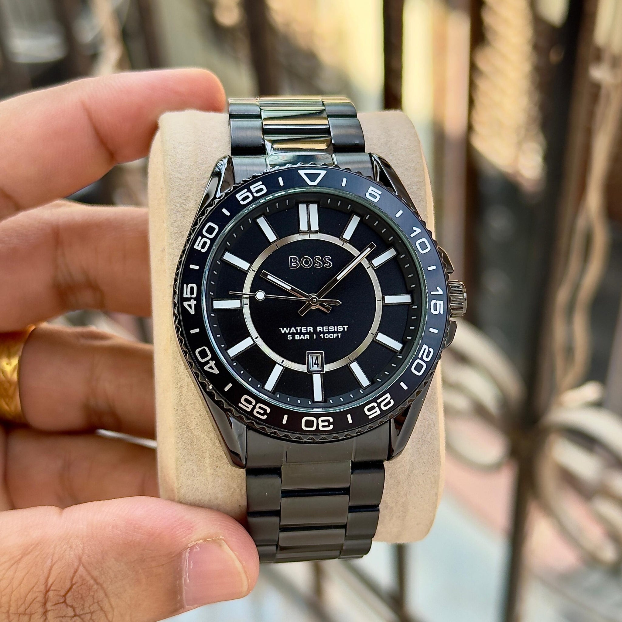 Boss Runner 3H Jet Black Dial