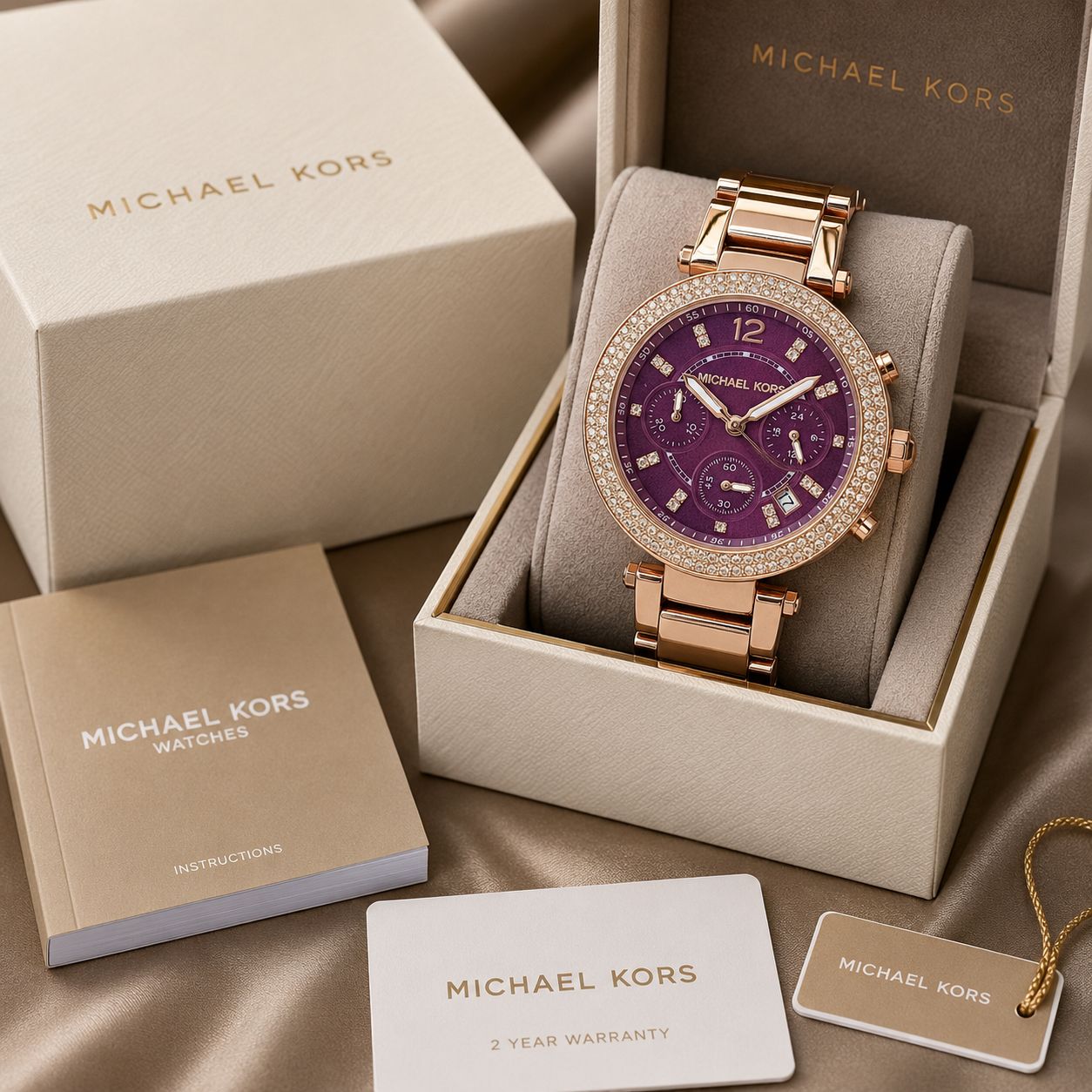 Michael Kors Purple Sunray Dial