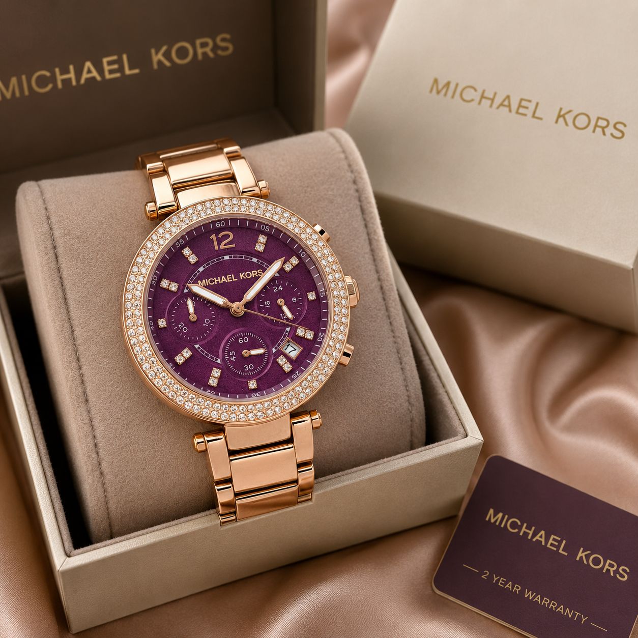 Michael Kors Purple Sunray Dial
