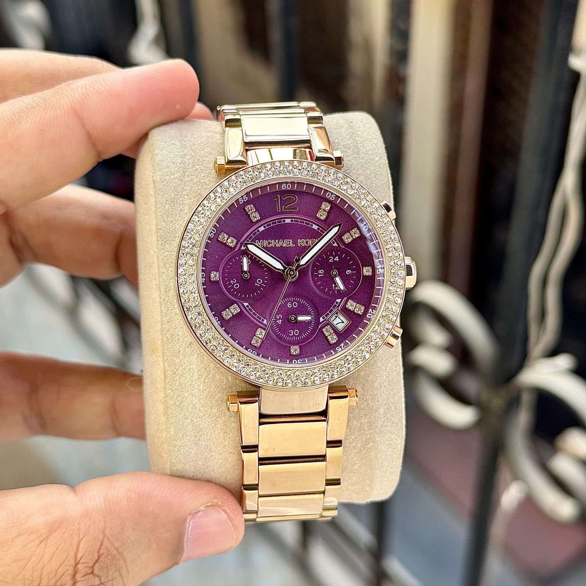 Michael Kors Purple Sunray Dial