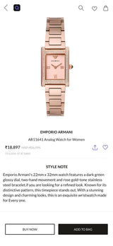 Emporio Armani Genni Rose Gold