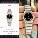 Omega Constellation Sedna Black Gold Diamond Edition
