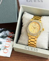 Guess Elegant Golden Dial