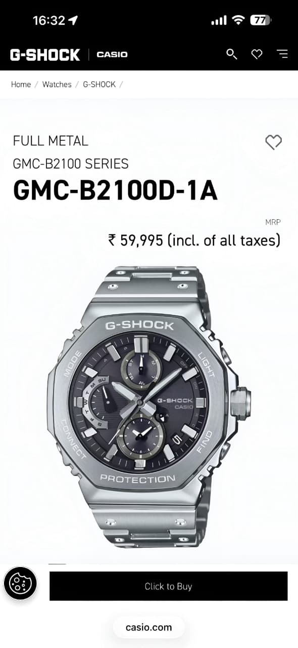 G Shock Casio Gmc B2100