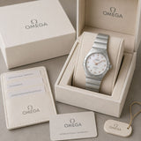Omega Constellation White Quartz