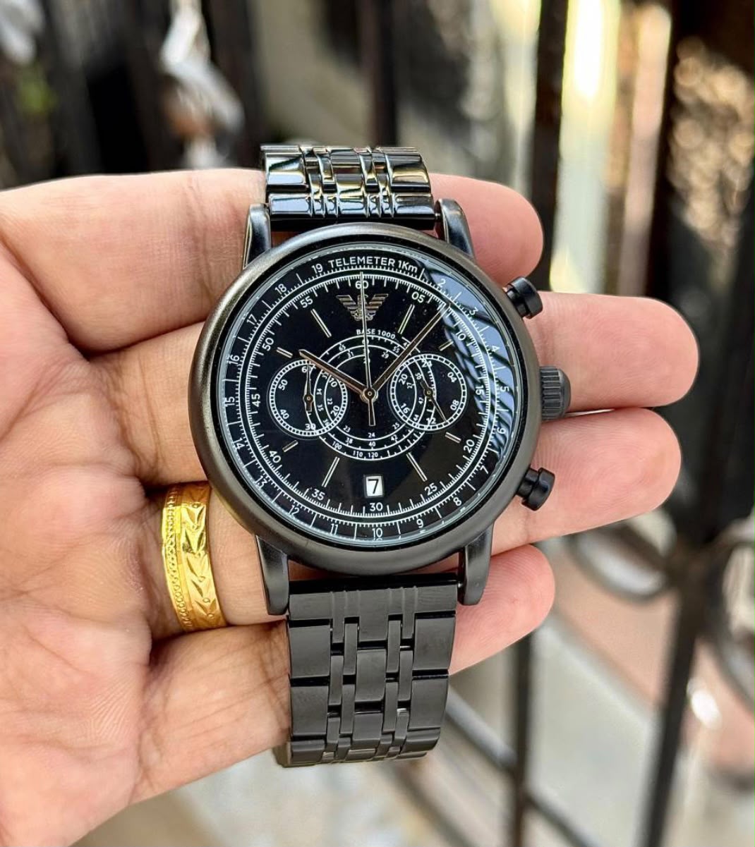 Emporio Armani Classic Black Chronograph