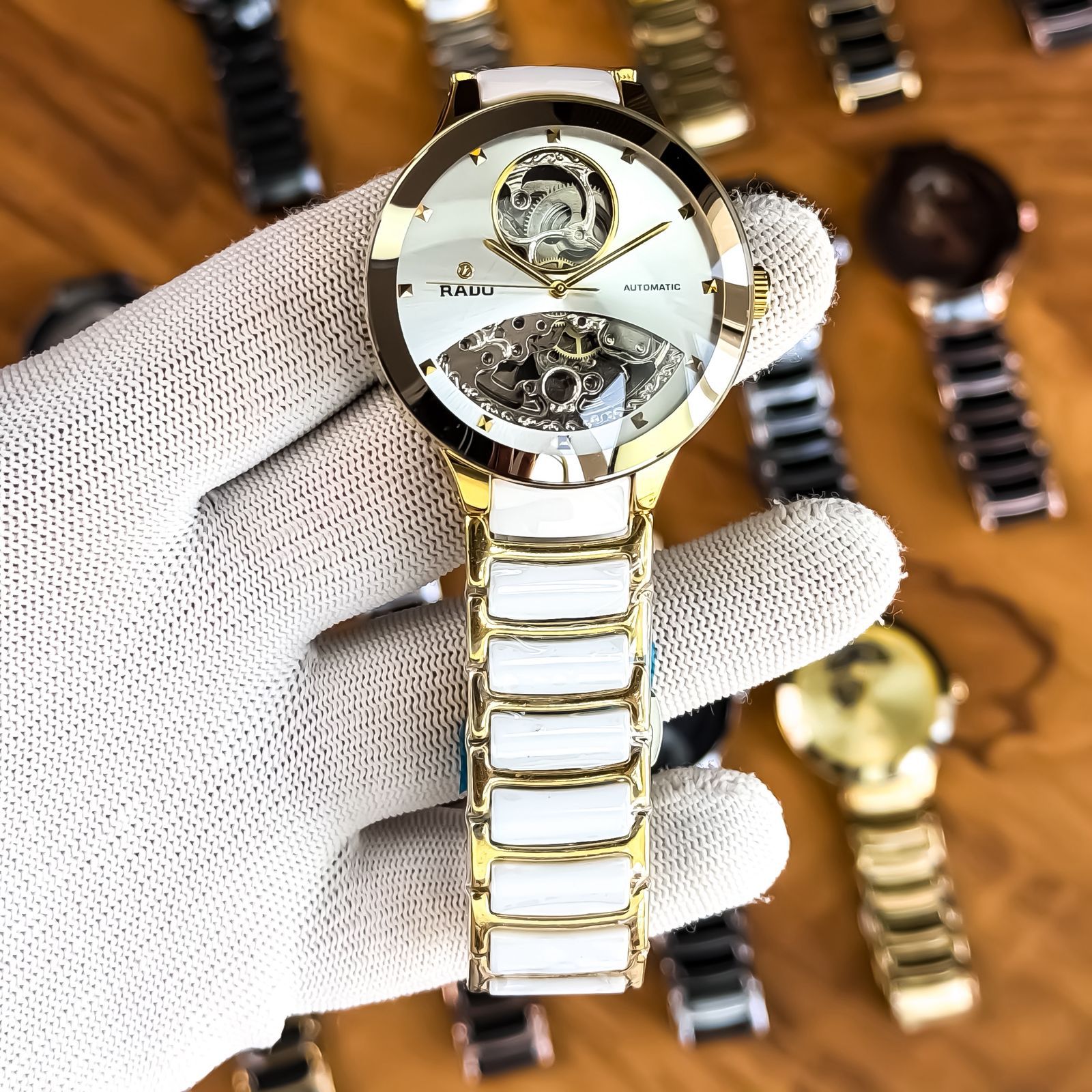 Rado Centrix Automatic Golden White Open Heart
