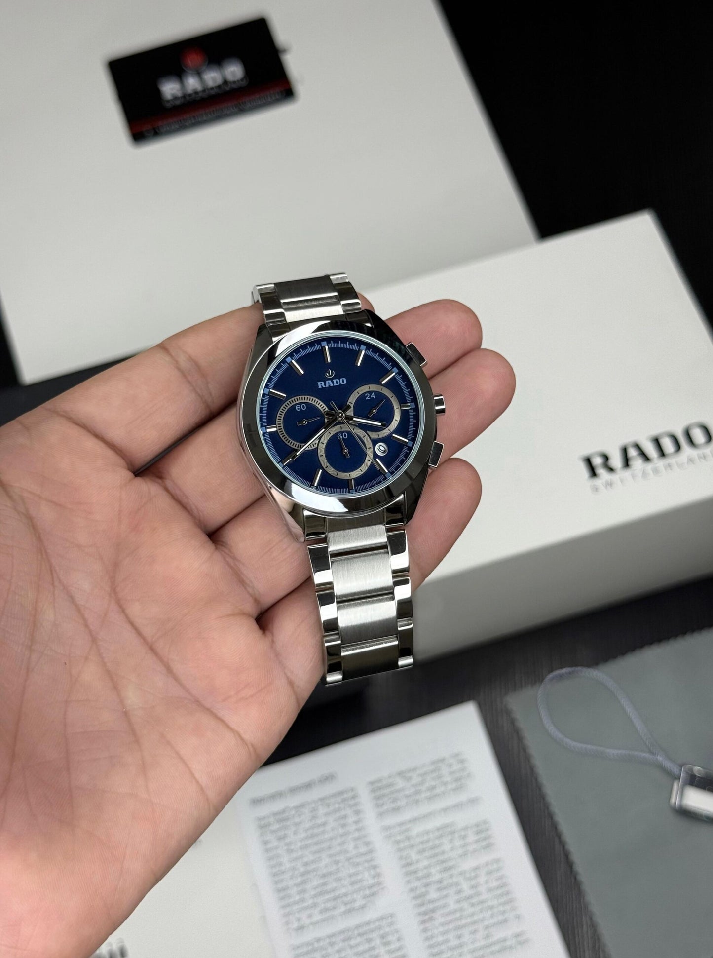 Rado Hyperchrome Blue Chronograph