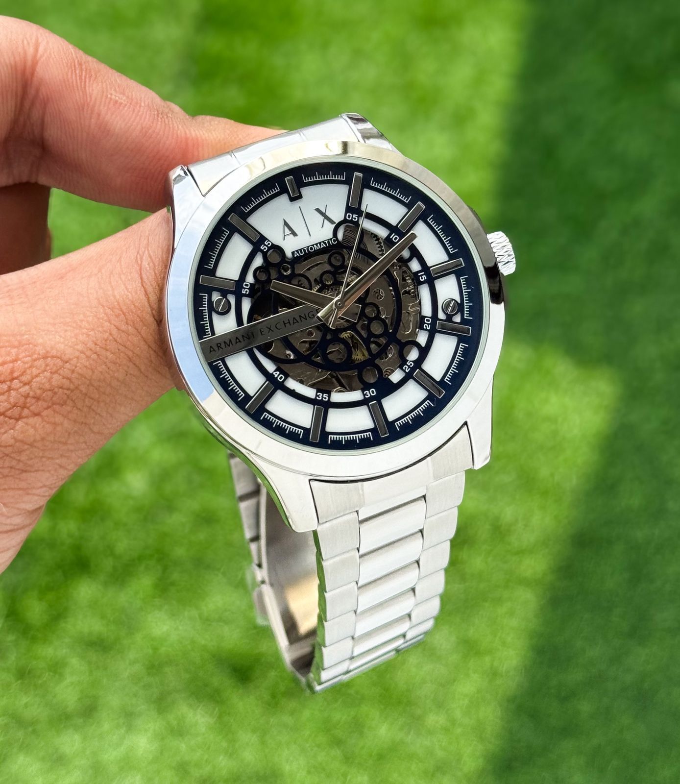 Armani Exchange Silver Automatic
