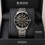 Rado Captain Cook Silver Black Dial Automatic