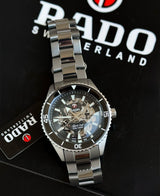 Rado Captain Cook Silver Black Dial Automatic