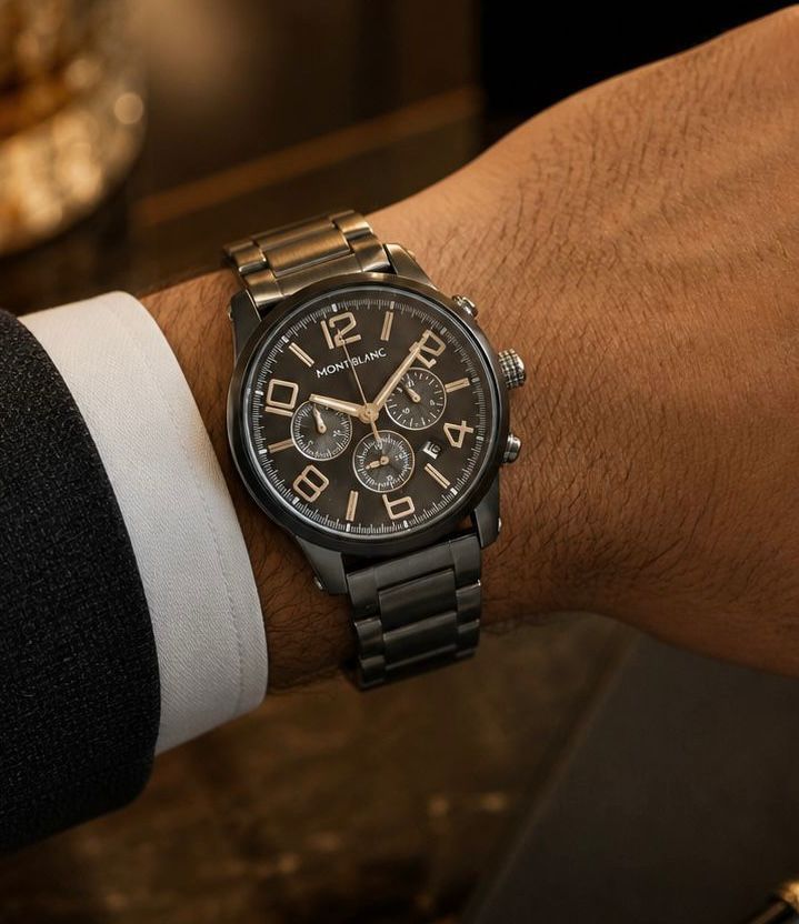 Mont Blanc Black Chronograph