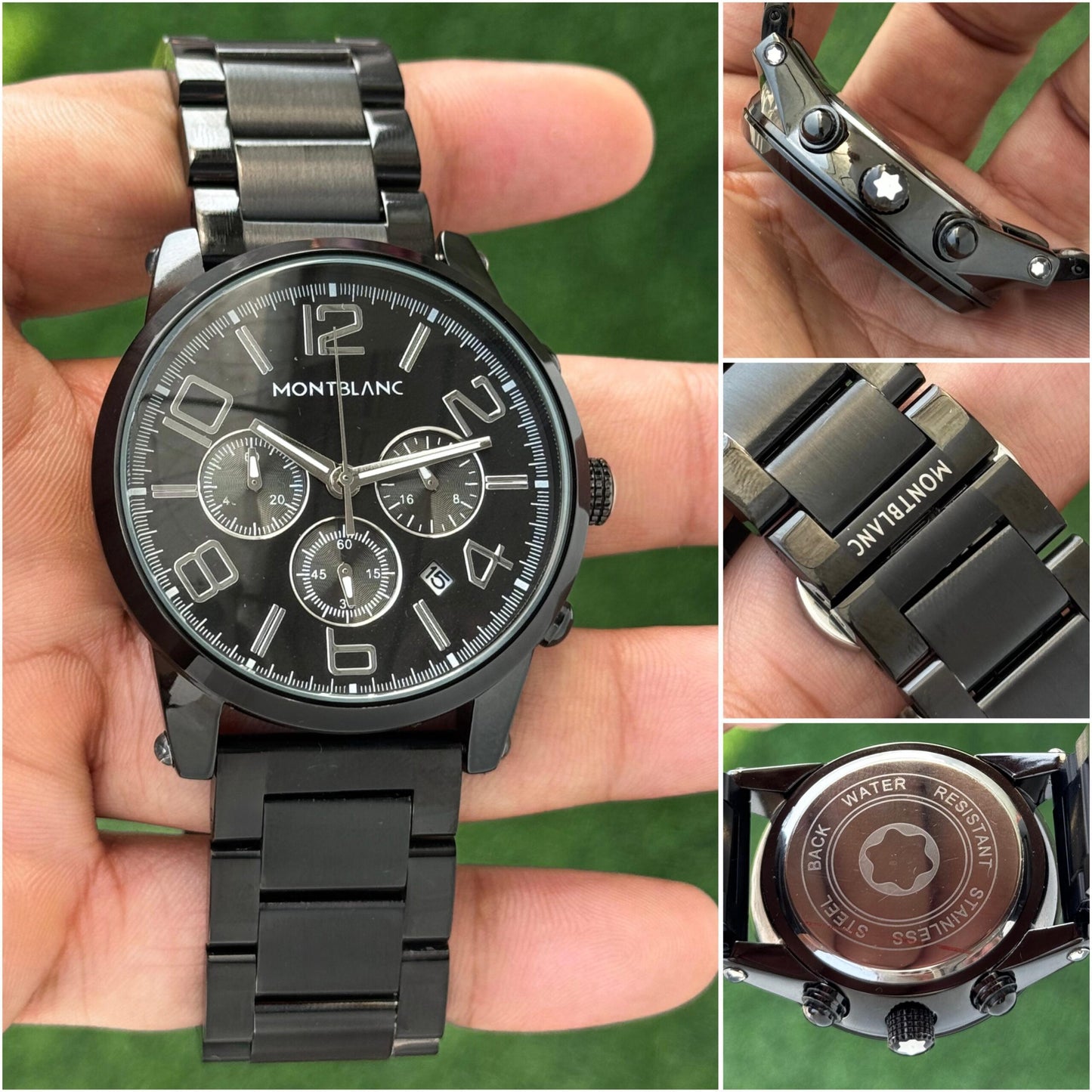 Mont Blanc Black Chronograph