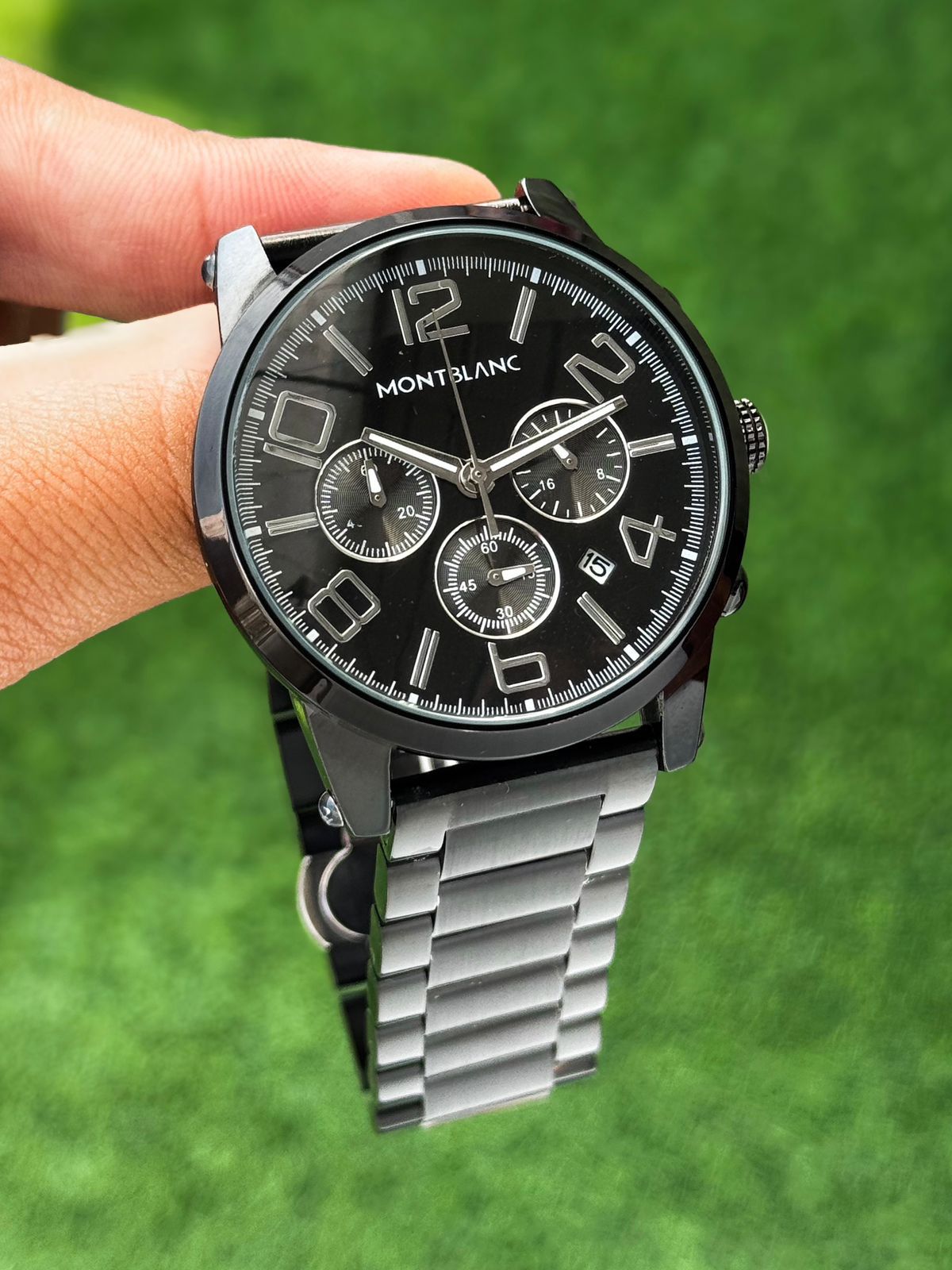 Mont Blanc Black Chronograph