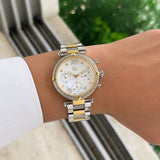 Guess White Dial Chronograph