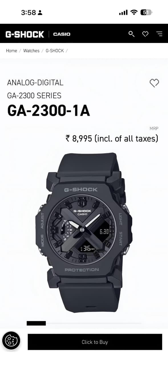 G Shock Casio Ga-2300