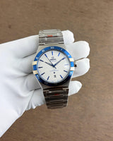 Omega Constellation White &amp; Silver Co-Axial Master