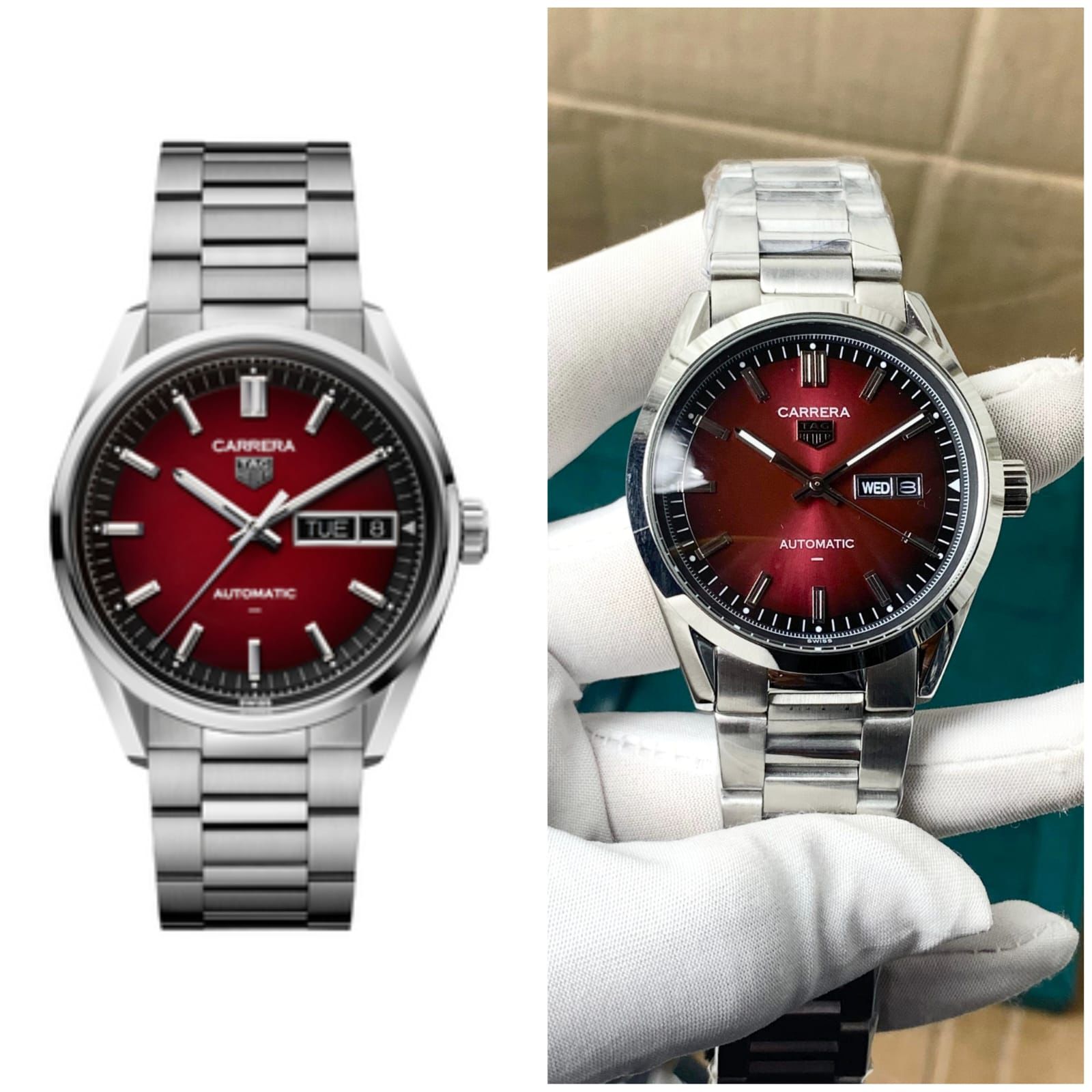 Tag Heuer Carrera Day Date Red Automatic