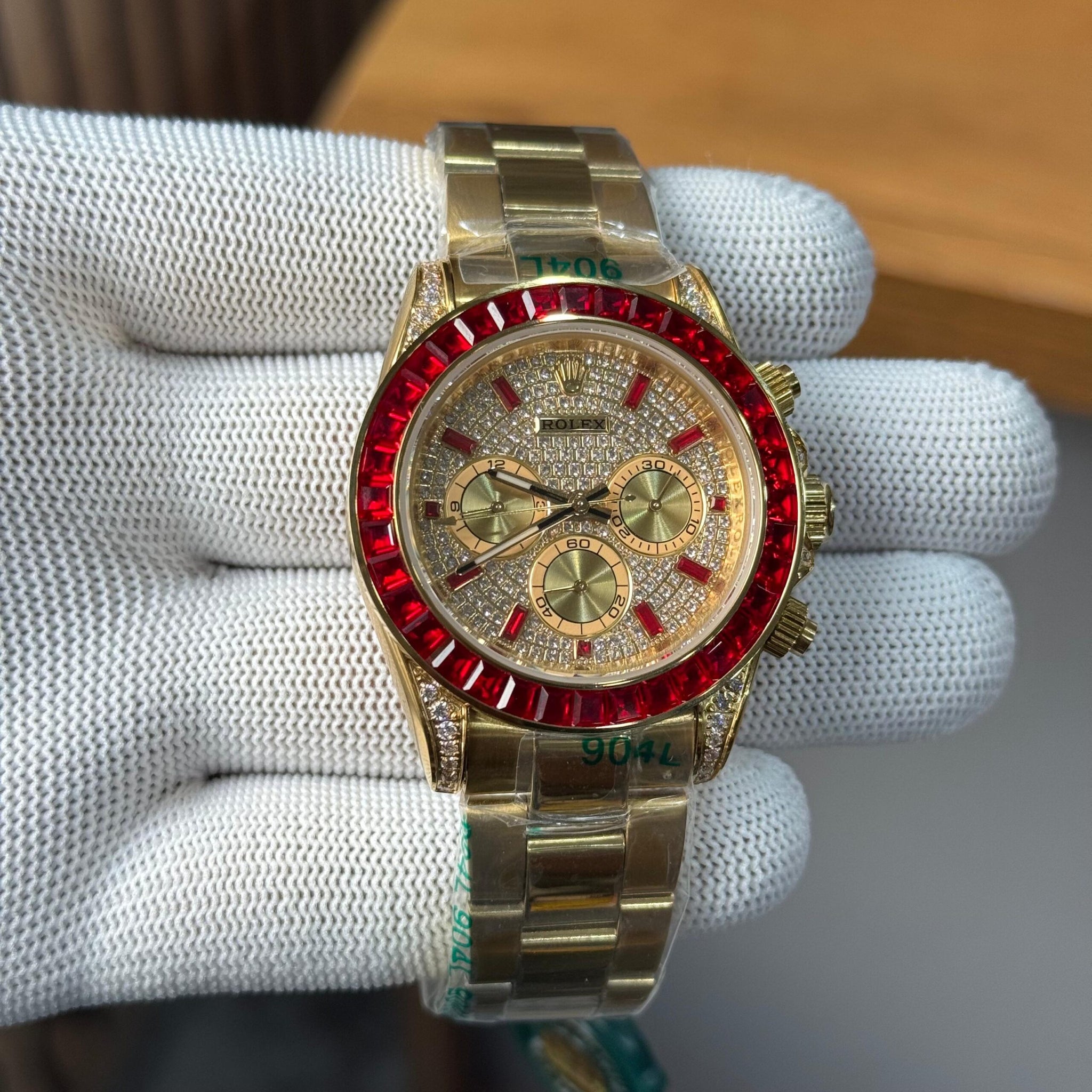 Rolex Daytona Yellow Gold Diamond Paved Dial