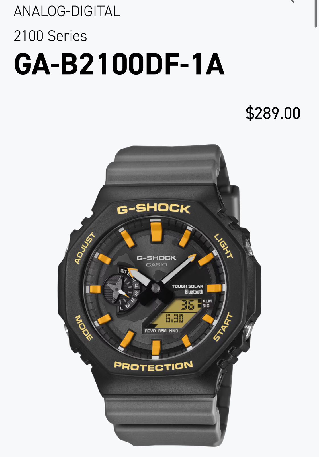 G Shock GA-B2100DF-1A Analog-Digital