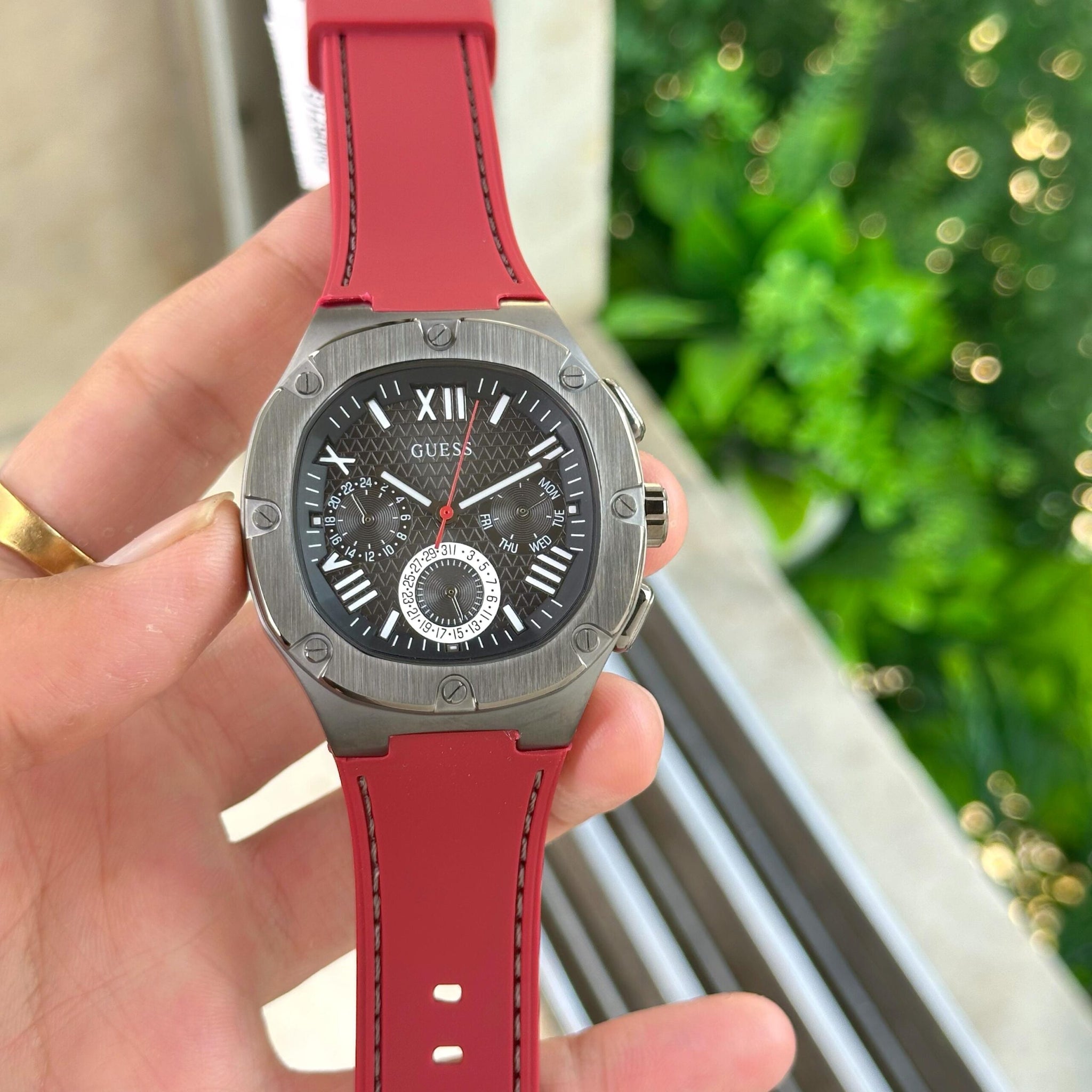 Guess Multi-Function Red Quartz