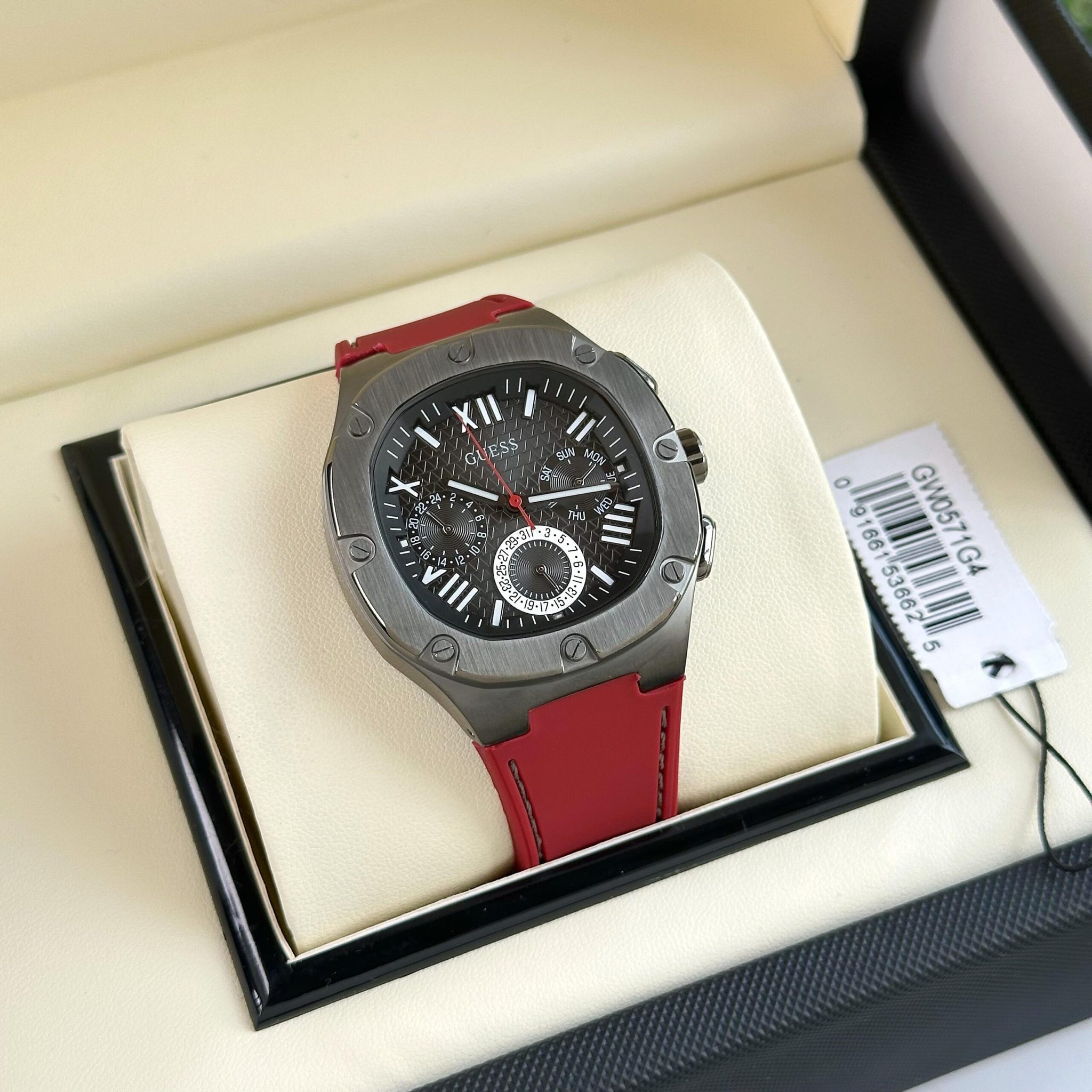 Guess Multi-Function Red Quartz