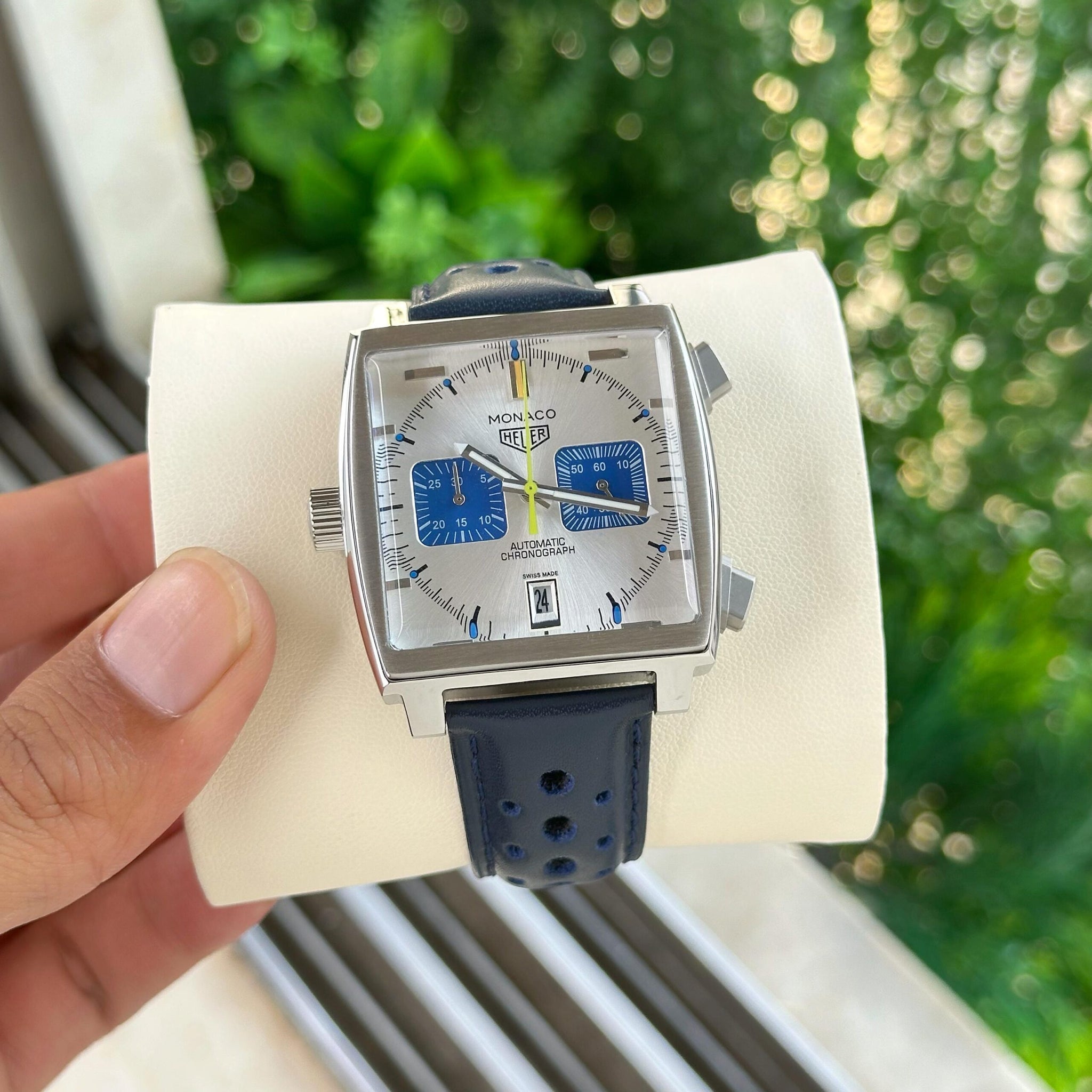 Tag Heuer Monaco Blue &amp; White Chronograph