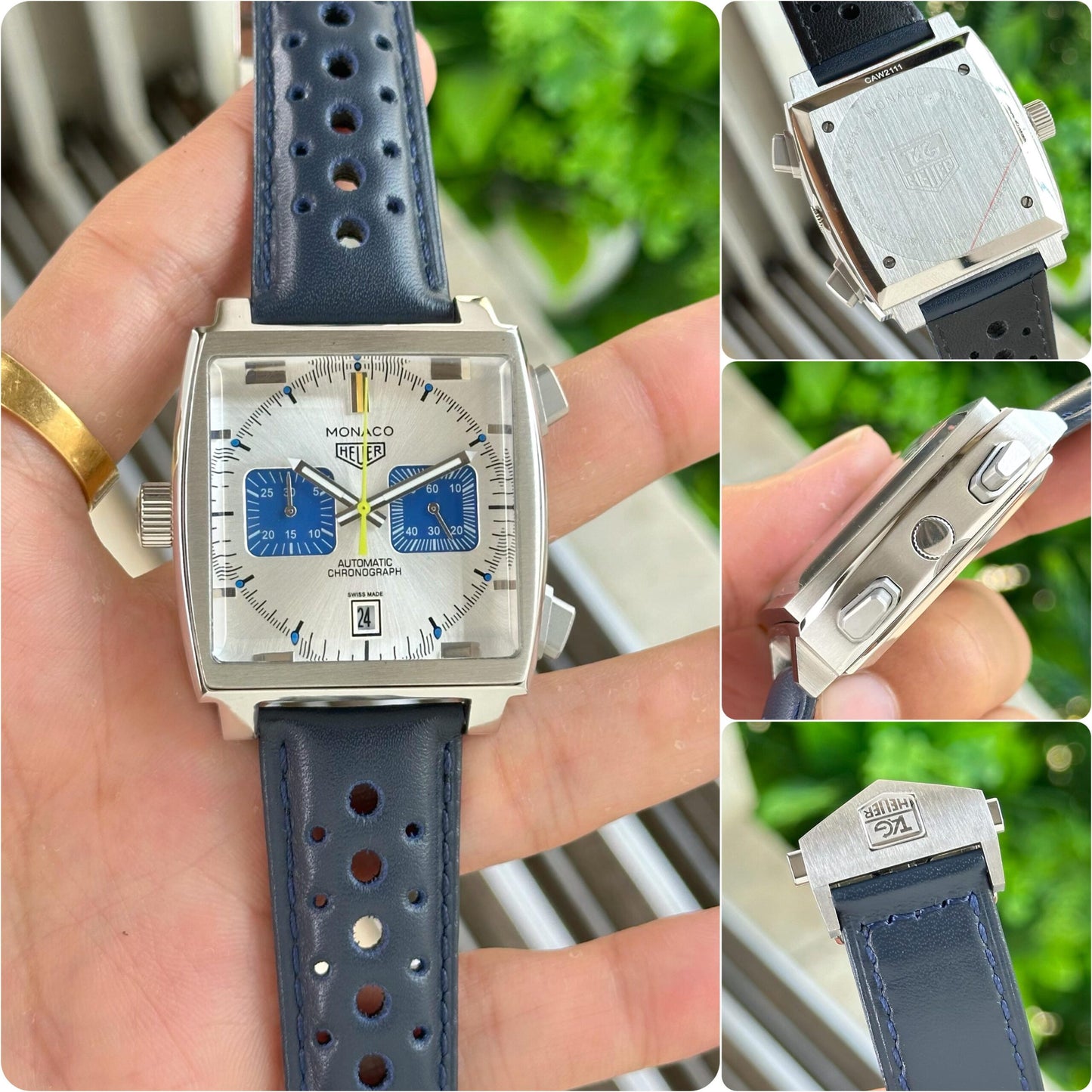 Tag Heuer Monaco Blue &amp; White Chronograph