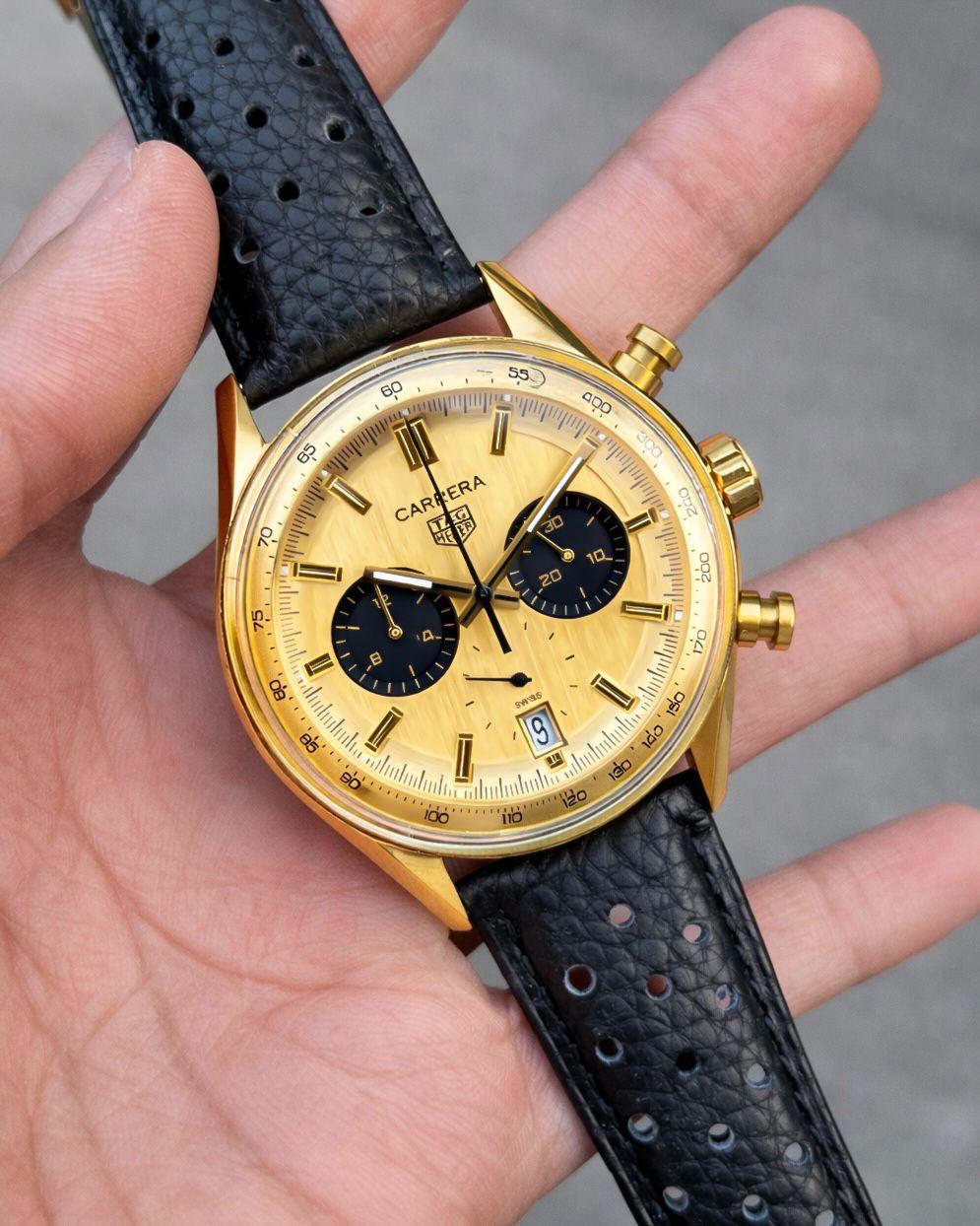 Tag Heuer Carrera Yellow Dial Chronograph