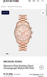 Michael Kors Pink Ceramic Rose Gold