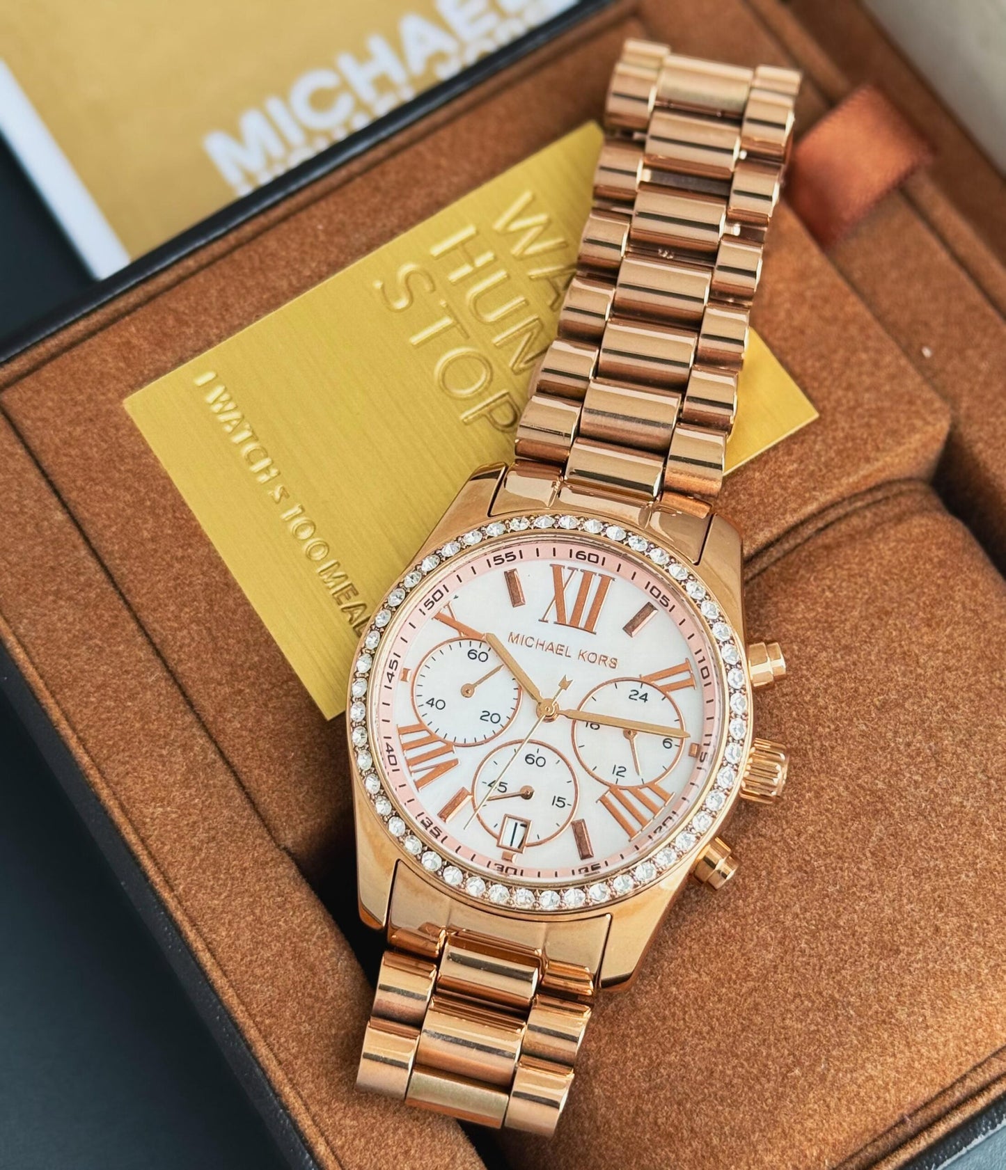 Michael Kors Pink Ceramic Rose Gold