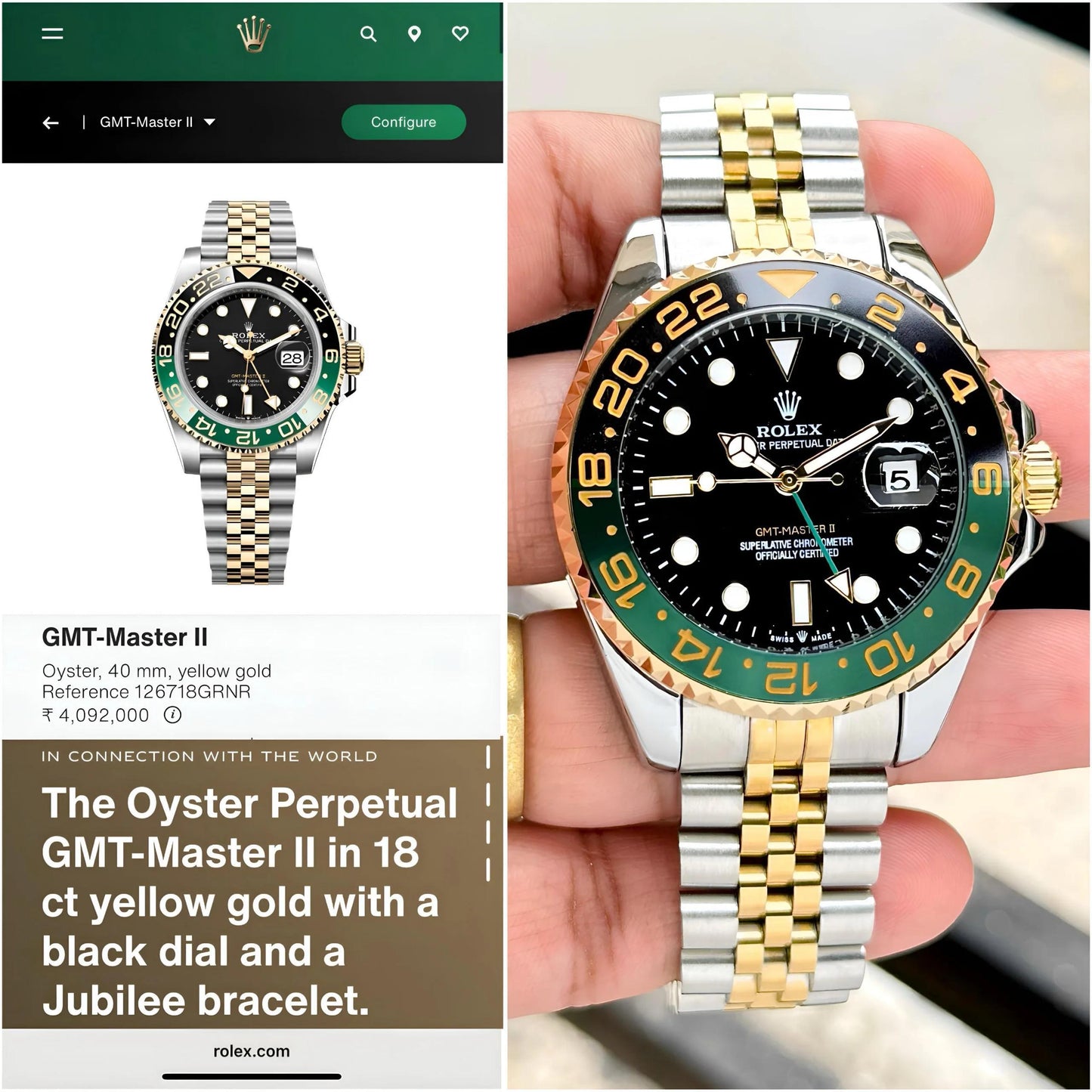 Rolex GMT Black Automatic