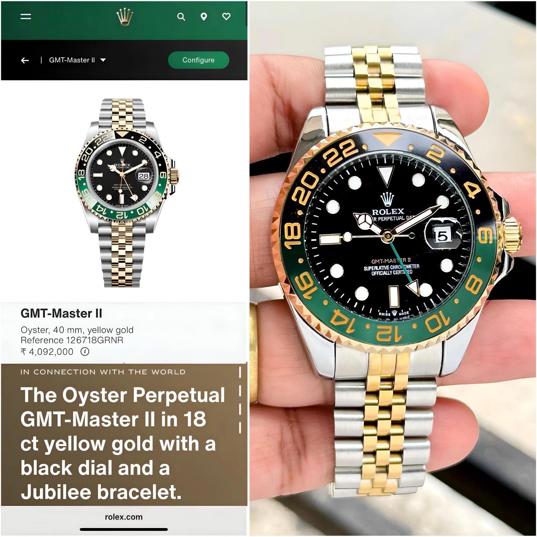 Rolex GMT Black Automatic