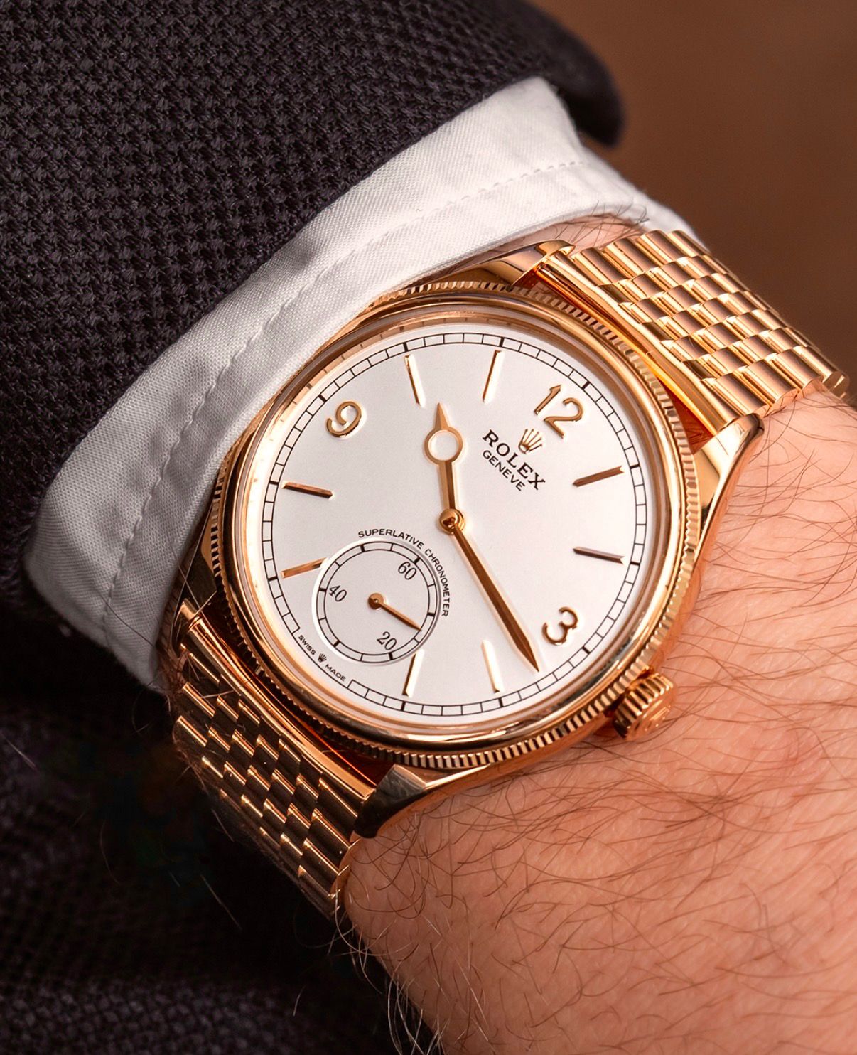 Rolex Geneve White Automatic