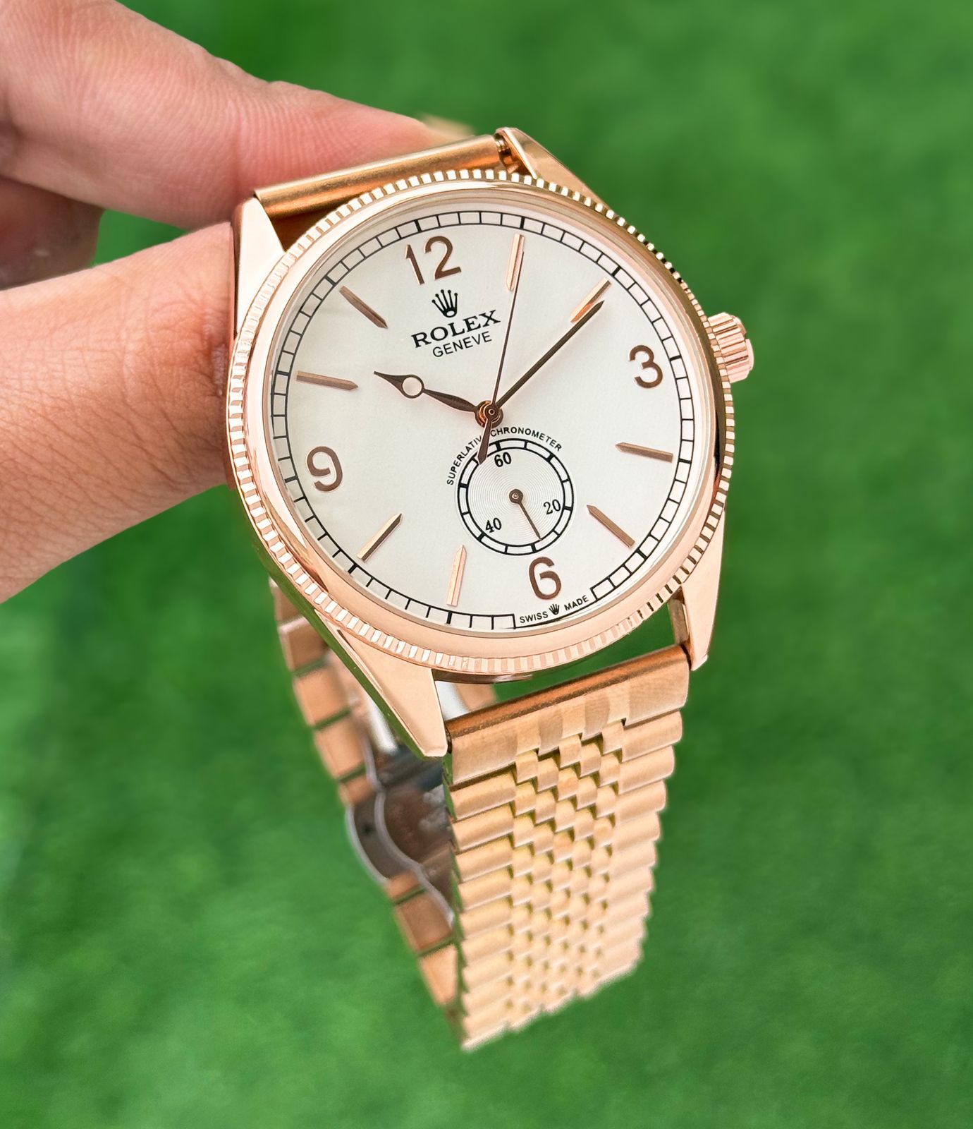 Rolex Geneve White Automatic