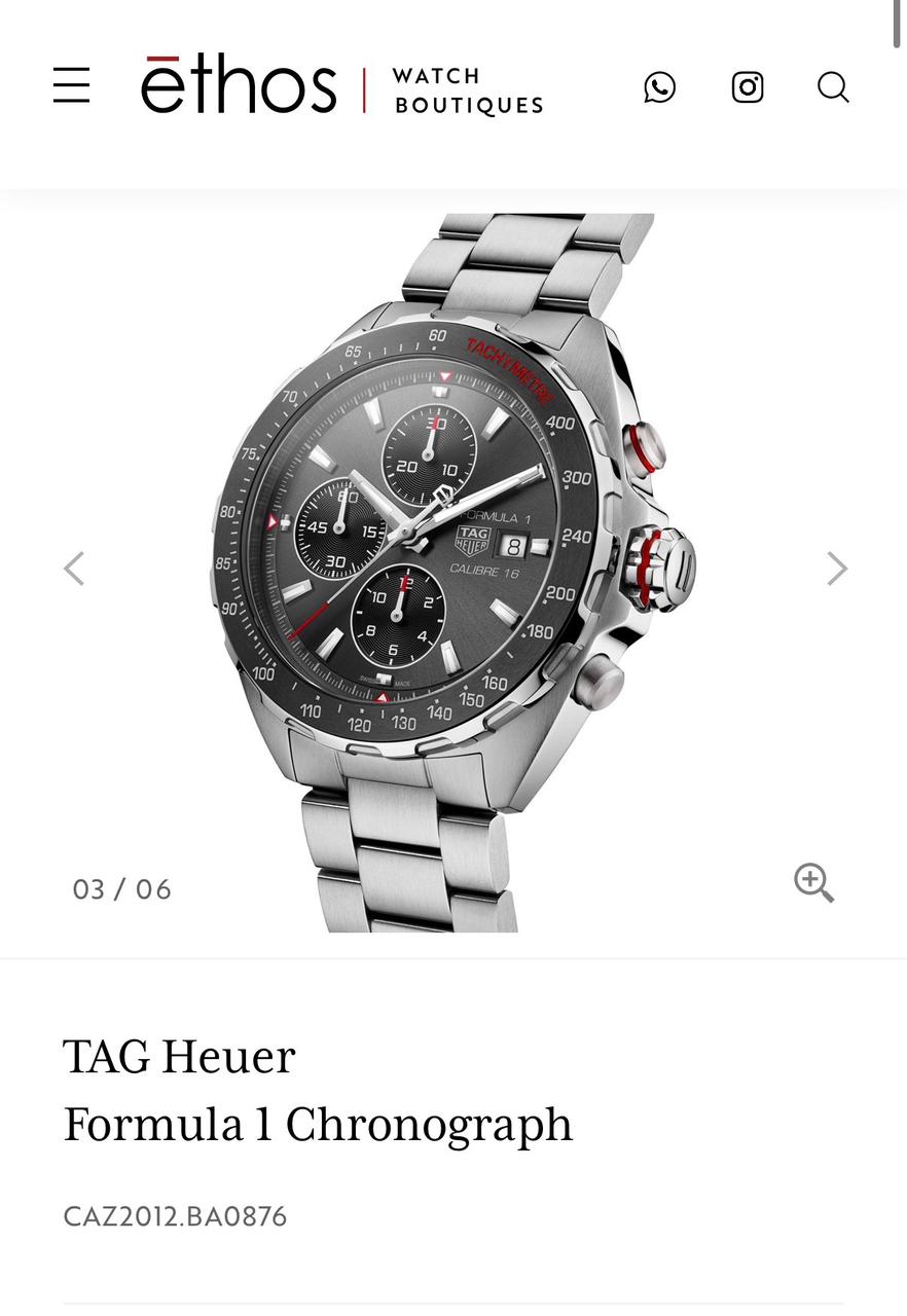 Tag Heuer Formula Grey Quartz