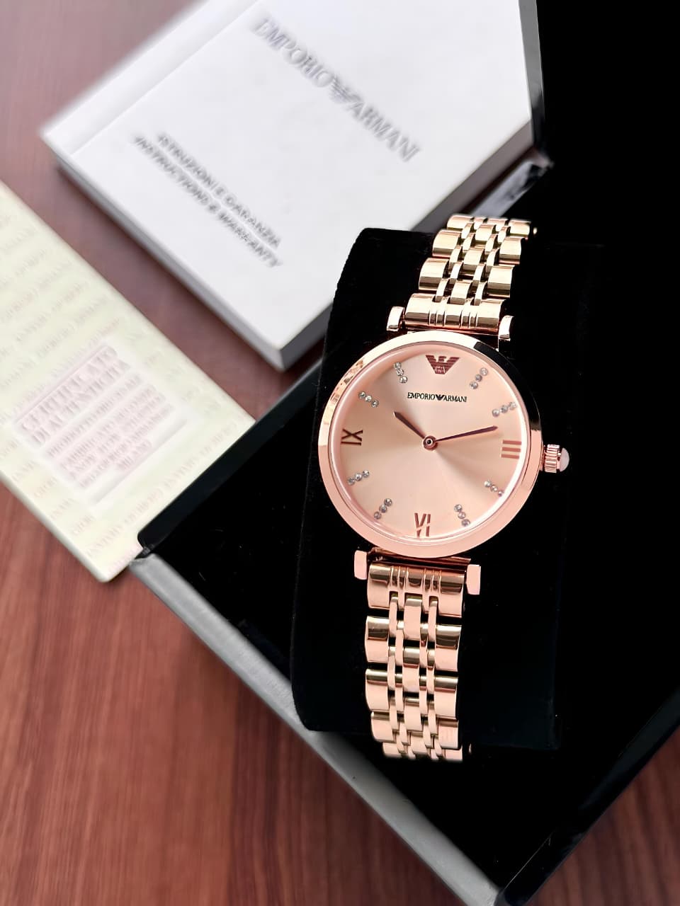 Emporio Armani Slim Rose Gold Analog
