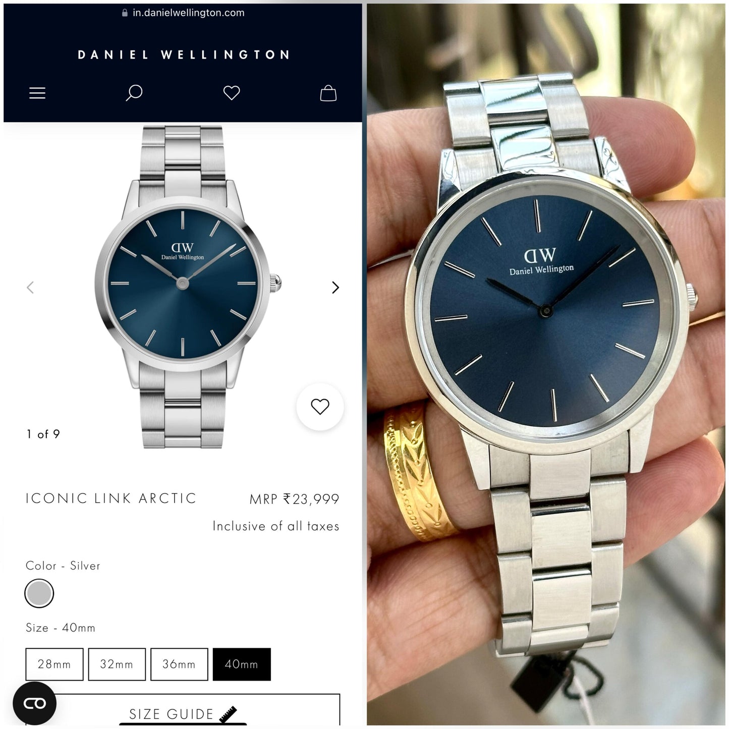 Daniel Wellington Iconic Link Arctic