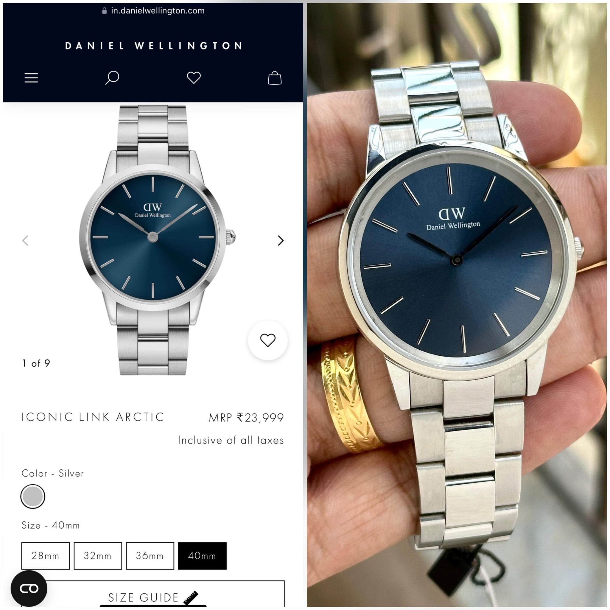 Daniel Wellington Iconic Link Arctic
