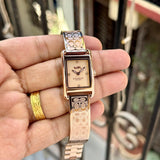 Coach Allie Slim Rectangular Rose Gold Dial