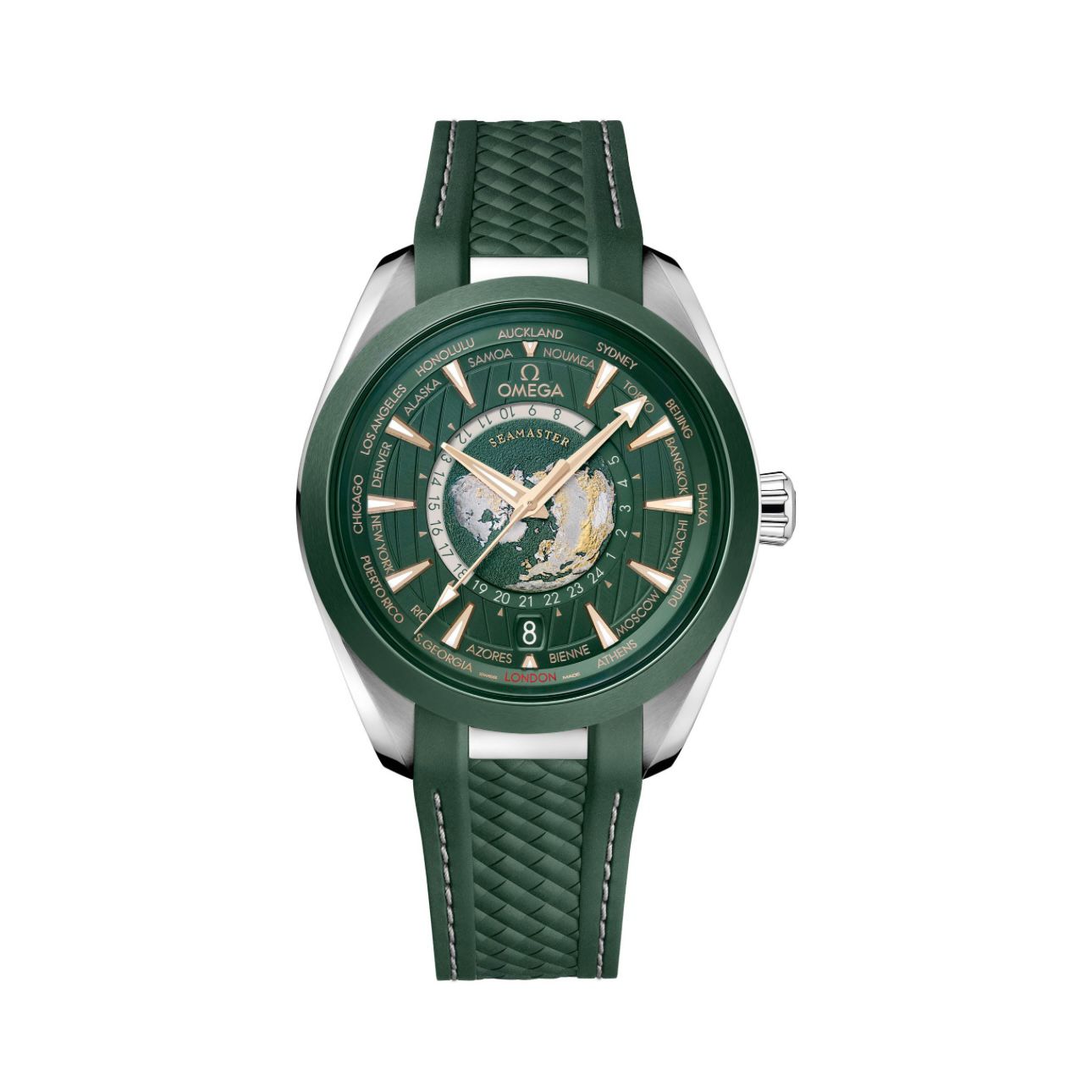 Omega Seamaster Aqua Terra Green Worldtimer