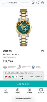 Guess Annette Green Dial
