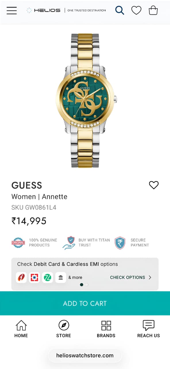 Guess Annette Green Dial
