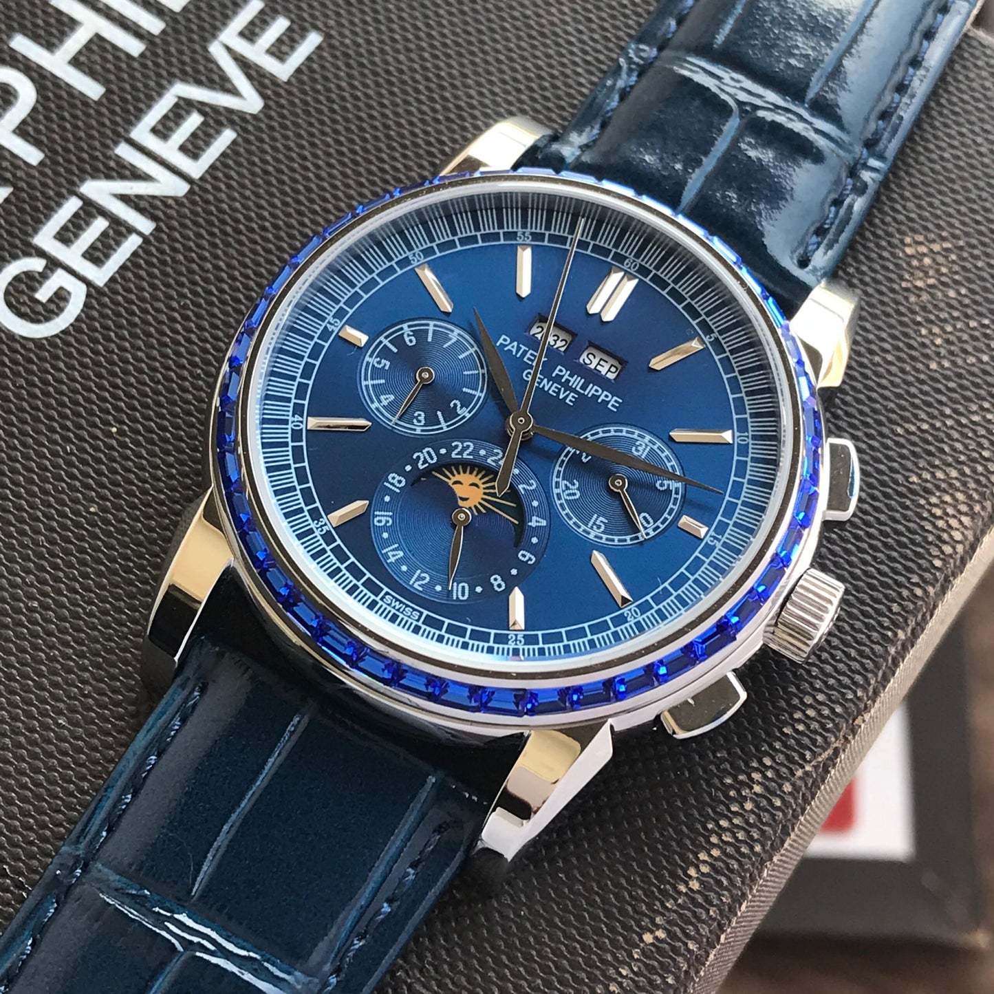 Patek Philippe Perpetual Blue Calendar Chronograph