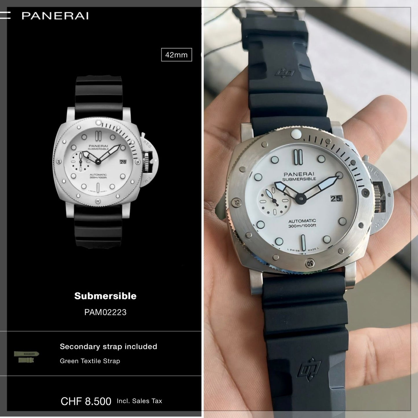 Panerai Submersible Bianco White