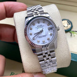Rolex Datejust Silver Diamond Series