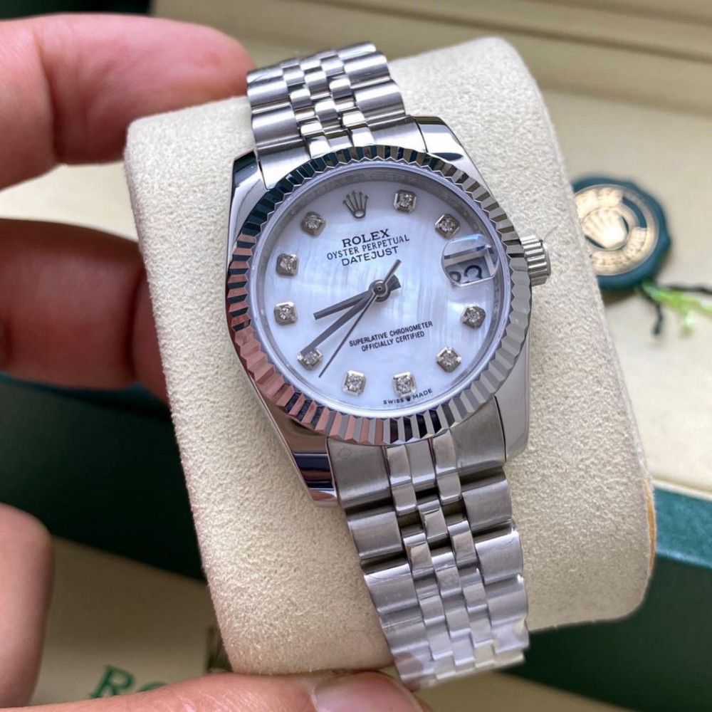 Rolex Datejust Silver Diamond Series