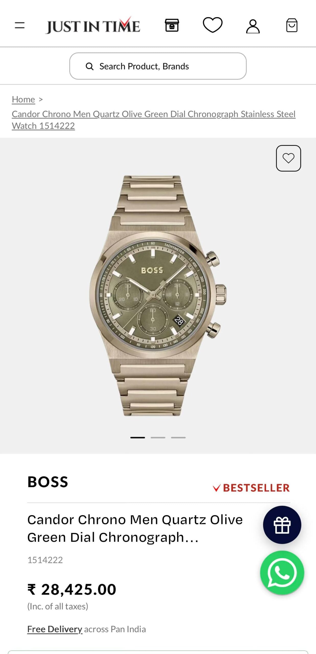 Boss Green Quartz Chronograph